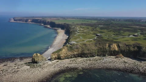 Pointe du Hoc, Normandy Stock Footage 131168900