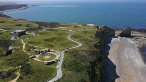 Pointe du Hoc, Normandy Stock Footage 131169144