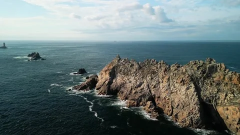 Pointe du raz 6 Stock Footage 268605667