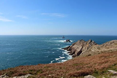 Pointe du Raz in Plogoff Stock Photos