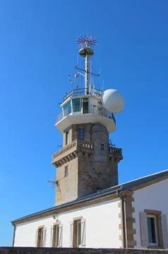 Pointe du Raz semaphore Stock Photos