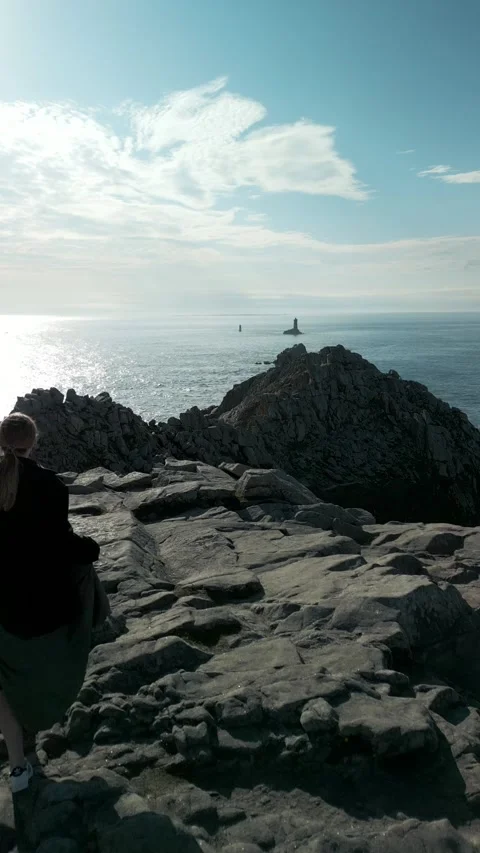 Pointe du Raz Vertical 1 Stock Footage 268605912