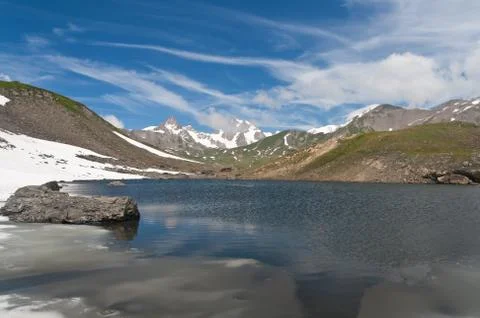 Pointe Rousse lake Stock Photos