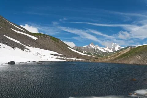 Pointe Rousse small lake Stock Photos