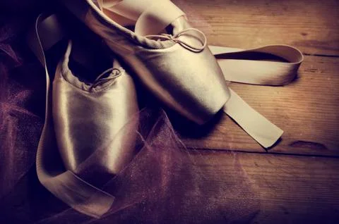 Pointe shoes 스톡 사진