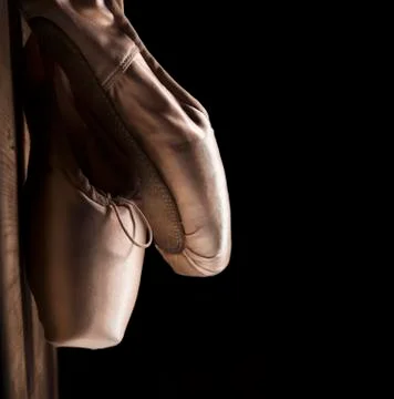 Pointe Shoes 스톡 사진