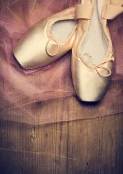 Pointe Shoes Foto stock