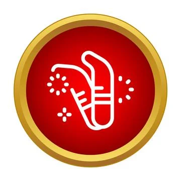 Pointe shoes with ribbons icon representing ballet dance Illustrazione stock