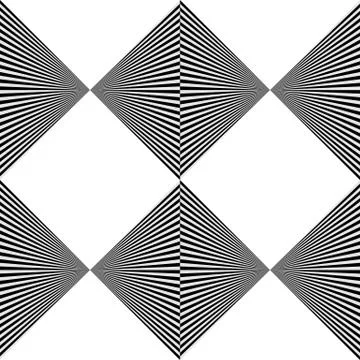 Pointed, angular shapes with alternating fill. Seamless design. Stock Illustration