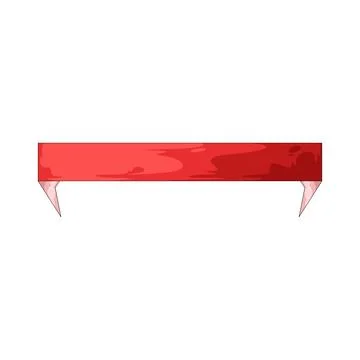 Pointed end ribbon illustration Stock Illustration