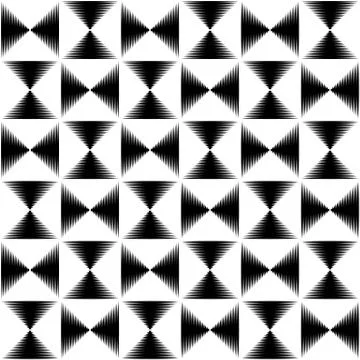 Pointed lines repeatable pattern Illustrazione stock