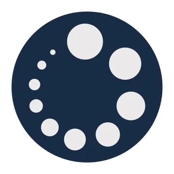 Pointed loading circle block style icon vector design Stock Illustration