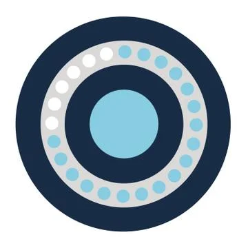 Pointed loading circle block style icon vector design Stockillustratie