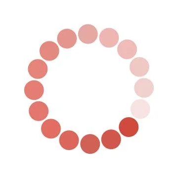 Pointed loading circle flat style icon vector design Illustrazione stock