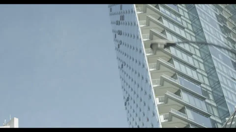 Pointed Sky Scraper Stock Footage 32130826