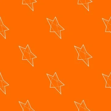 Pointed star pattern vector orange 스톡 일러스트