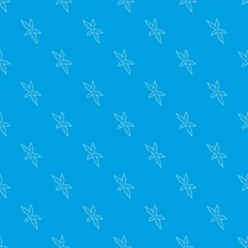 Pointed star pattern vector seamless blue Illustrazione stock