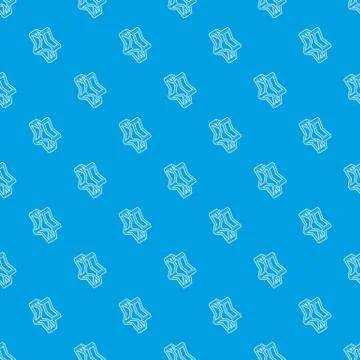 Pointed star pattern vector seamless blue 스톡 일러스트