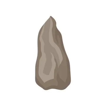 Pointed stone, tool of prehistoric man vector Illustration on a white background Illustration