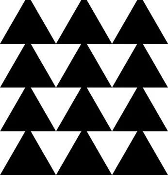 Pointed triangle shapes seamless pattern. vector art. Illustrazione stock