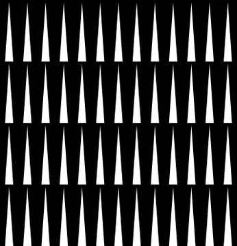 Pointed triangle shapes seamless pattern. vector art. Stock Illustration