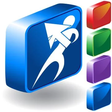 Pointer 3d icon Illustrazione stock