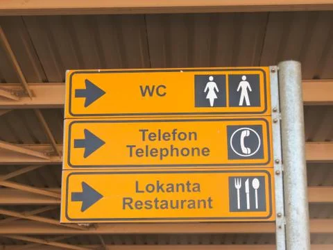 Pointer in airport Stock Photos