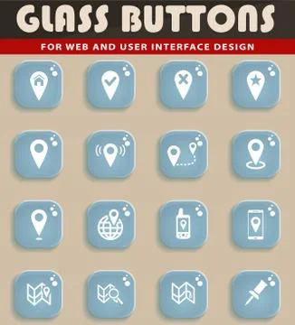 Pointer and maps Stock Illustration