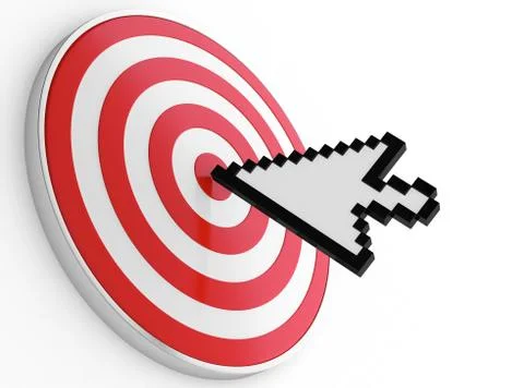 Pointer and target Stock Illustration