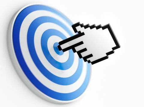 Pointer and target Stock Illustration