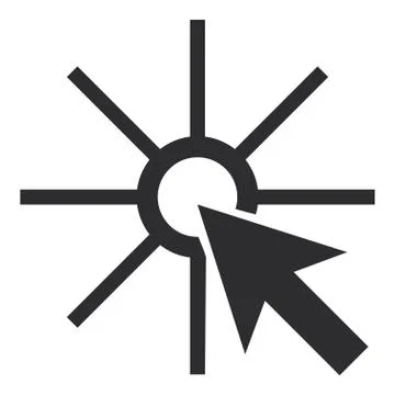 Pointer arrow clicking icon 스톡 일러스트