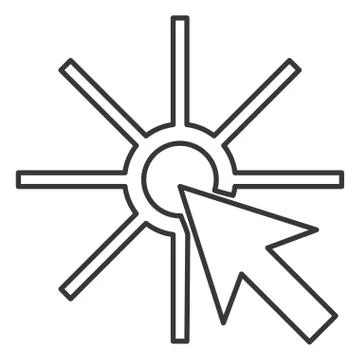 Pointer arrow clicking icon イラスト素材