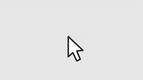 Pointer Arrow Cursor Clicking Animation Transparent Background 4K Stock Footage 296999378