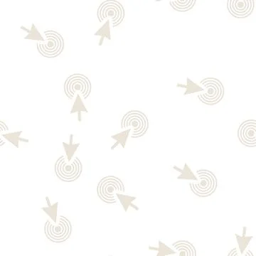 Pointer arrow glyph seamless pattern Stockillustratie