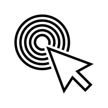 Pointer arrow line icon vector illustration Stock Illustration