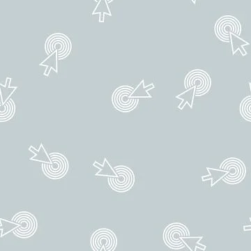 Pointer arrow line seamless pattern Stock Illustration