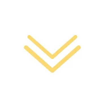 Pointer, arrow in modern flat style. Arrow button isolated on white backgroun Illustrazione stock