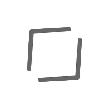 Pointer, arrow in modern flat style. Arrow button isolated on white backgroun Illustrazione stock