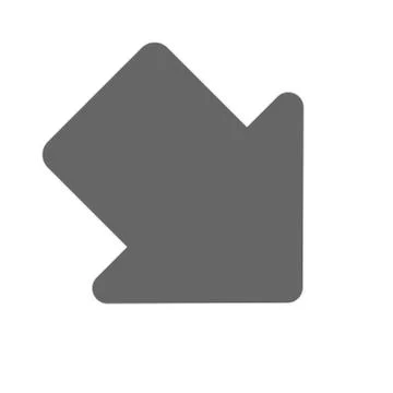 Pointer, arrow in modern flat style. Arrow button isolated on white backgroun Illustrazione stock