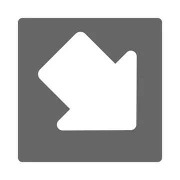 Pointer, arrow in modern flat style. Arrow button isolated on white backgroun イラスト素材