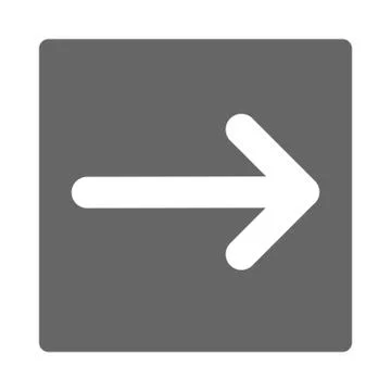 Pointer, arrow in modern flat style. Arrow button isolated on white background Illustrazione stock
