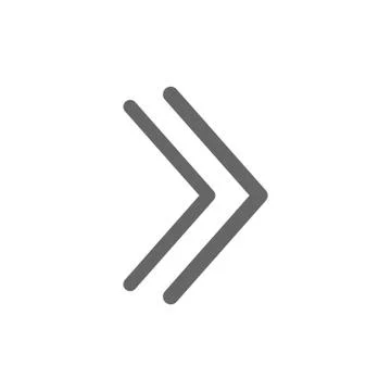 Pointer, arrow in modern flat style. Arrow button isolated on white background Stock Illustration