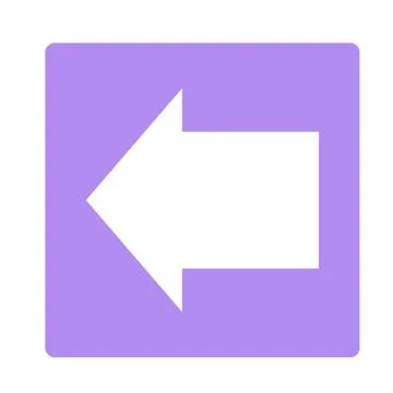 Pointer, arrow in modern flat style. Arrow button isolated on white background Illustrazione stock