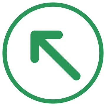 Pointer, arrow in modern flat style. Arrow button isolated on white background Stock Illustration