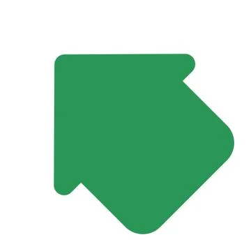 Pointer, arrow in modern flat style. Arrow button isolated on white background Stockillustratie