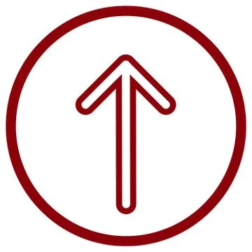 Pointer, arrow in modern flat style. Arrow button isolated on white background Illustrazione stock