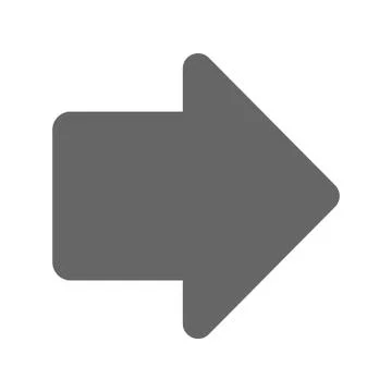 Pointer, arrow in modern flat style. Arrow button isolated on white backgroun Stockillustratie