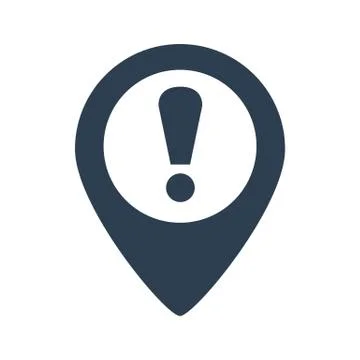 Pointer Attention sign icon Stock Illustration