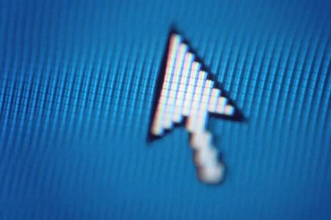 Pointer on Blu Stock Photos