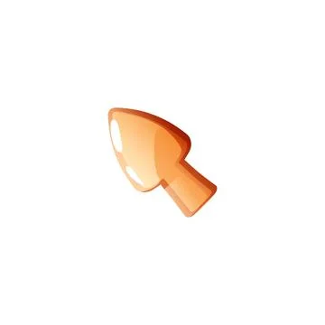 Pointer button and shiny game cursor. Stock Illustration